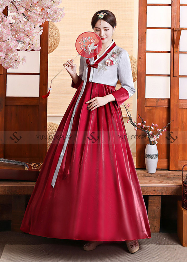 MướnMua Hanbok Hàn Quốc 44 Áo Trắng Váy Xanh Giá Tốt Nhất Tại LucTieuMicom