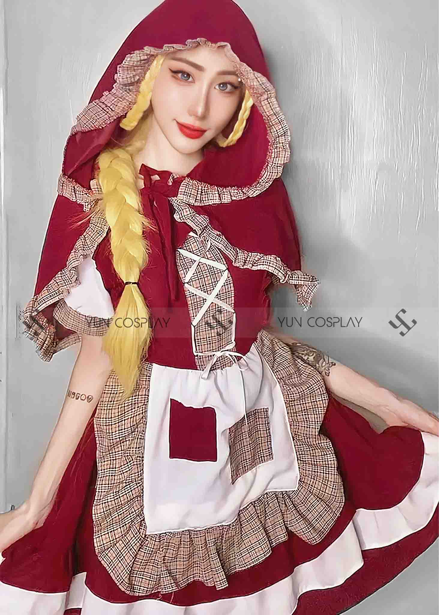 Mua Váy thời trang nữ Cô gái dễ thương Anime Halloween Cô bé quàng khăn đỏ  Trang phục cosplay người lớn Trang phục dự tiệc Cô bé quàng khăn đỏ Trang  phục